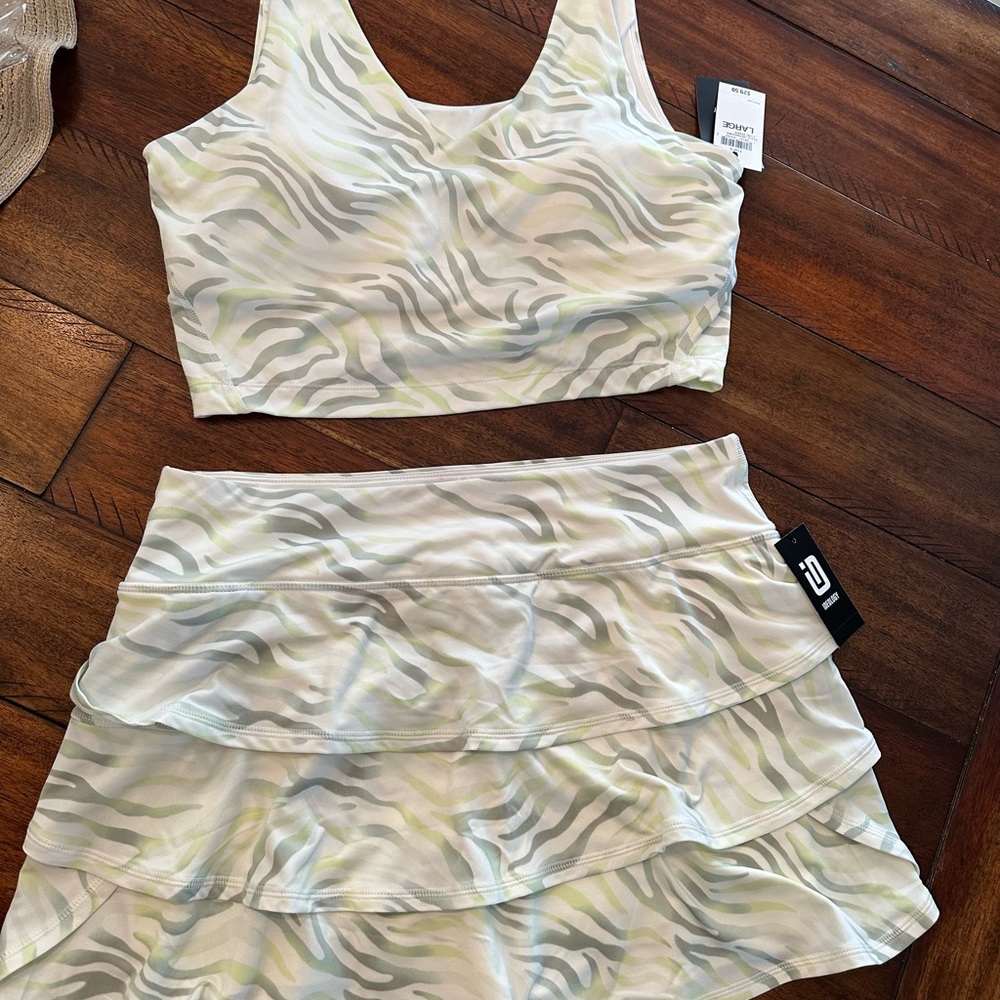 Ideology Crop Top and Skirt Set